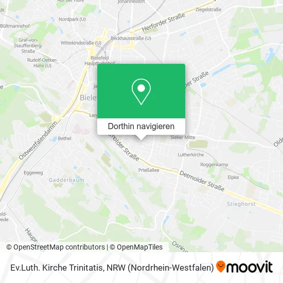 Ev.Luth. Kirche Trinitatis Karte