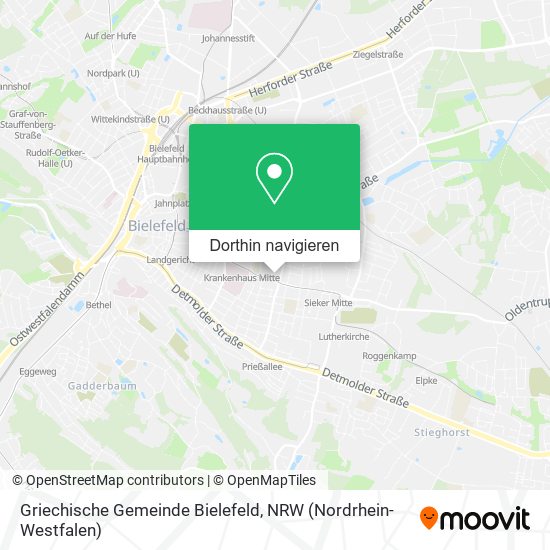 Griechische Gemeinde Bielefeld Karte