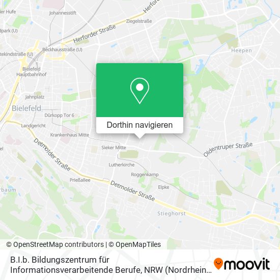 B.I.b. Bildungszentrum für Informationsverarbeitende Berufe Karte