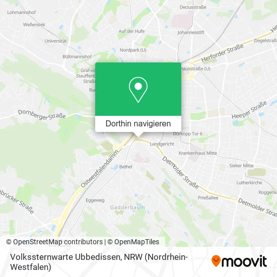 Volkssternwarte Ubbedissen Karte