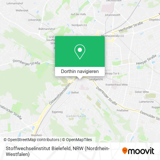 Stoffwechselinstitut Bielefeld Karte