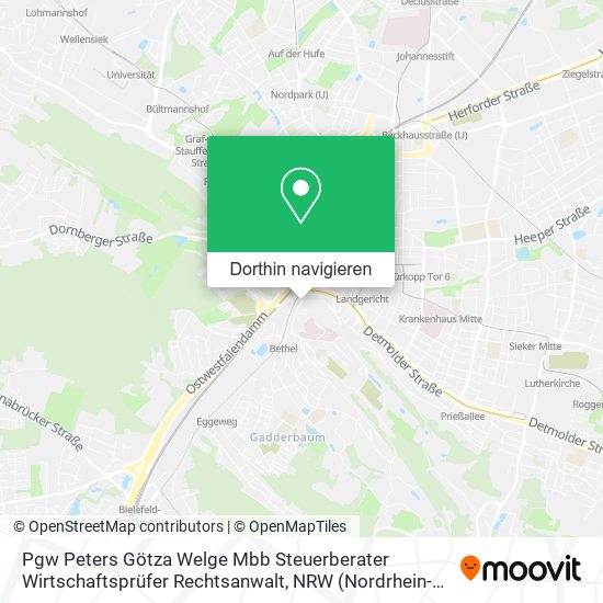 Pgw Peters Götza Welge Mbb Steuerberater Wirtschaftsprüfer Rechtsanwalt Karte