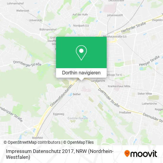 Impressum Datenschutz 2017 Karte