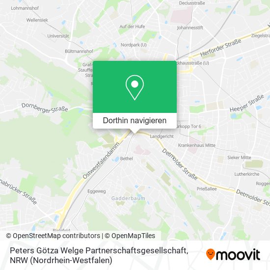 Peters Götza Welge Partnerschaftsgesellschaft Karte