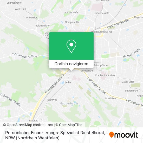 Persönlicher Finanzierungs- Spezialist Diestelhorst Karte