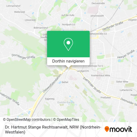 Dr. Hartmut Stange Rechtsanwalt Karte