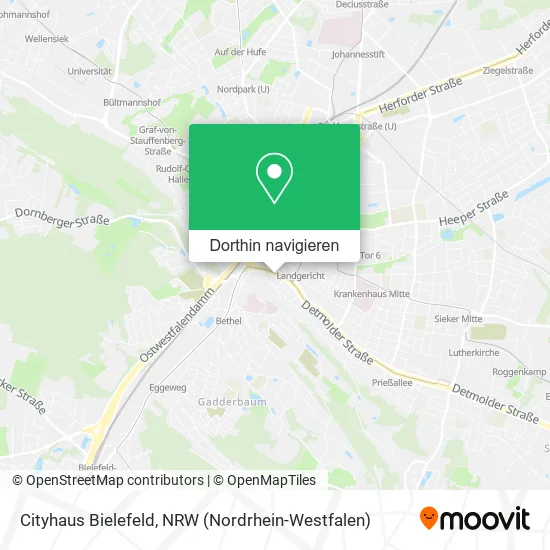 Cityhaus Bielefeld Karte
