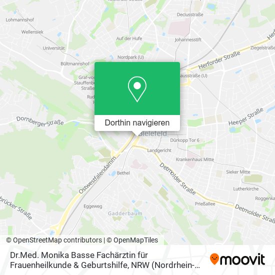 Dr.Med. Monika Basse Fachärztin für Frauenheilkunde & Geburtshilfe Karte
