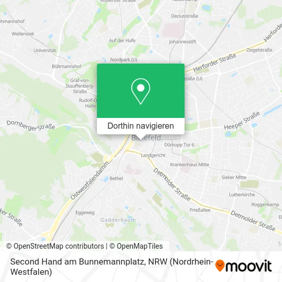 Second Hand am Bunnemannplatz Karte