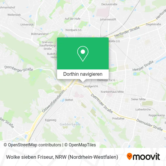 Wolke sieben Friseur Karte