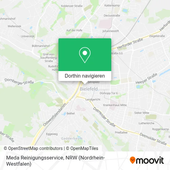 Meda Reinigungsservice Karte