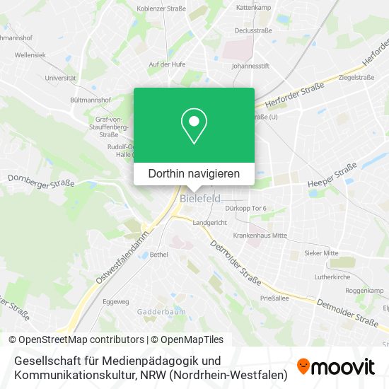 Gesellschaft für Medienpädagogik und Kommunikationskultur Karte