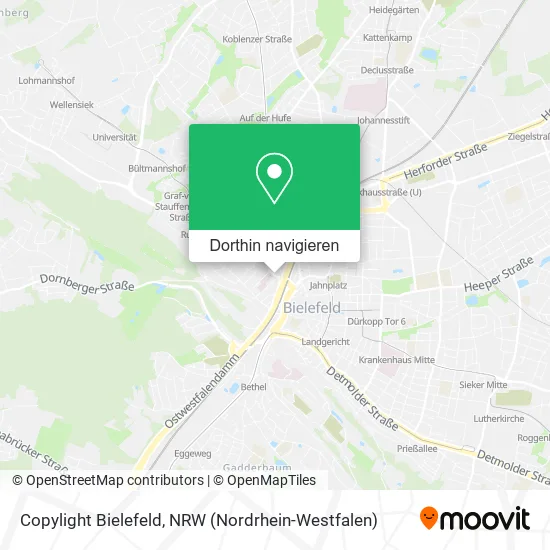 Copylight Bielefeld Karte