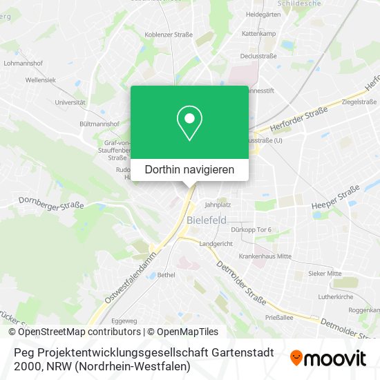 Peg Projektentwicklungsgesellschaft Gartenstadt 2000 Karte