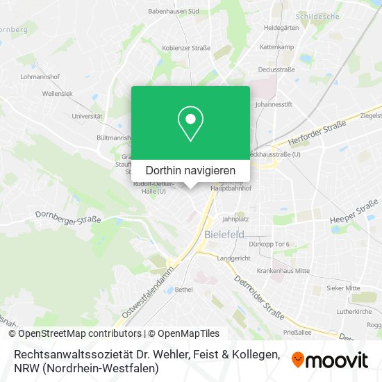 Rechtsanwaltssozietät Dr. Wehler, Feist & Kollegen Karte