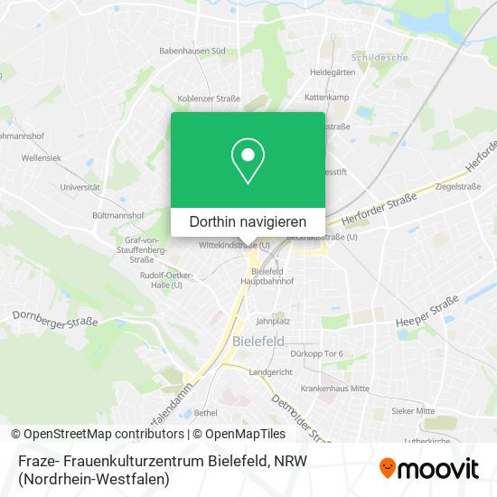 Fraze- Frauenkulturzentrum Bielefeld Karte