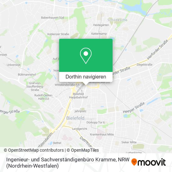 Ingenieur- und Sachverständigenbüro Kramme Karte