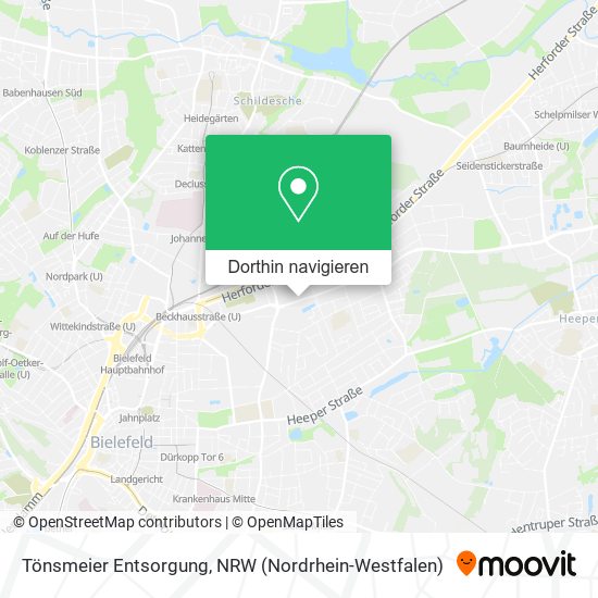 Tönsmeier Entsorgung Karte