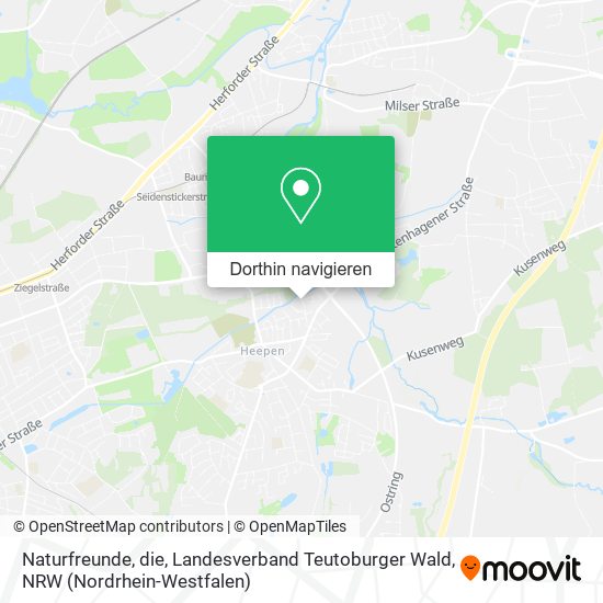 Naturfreunde, die, Landesverband Teutoburger Wald Karte