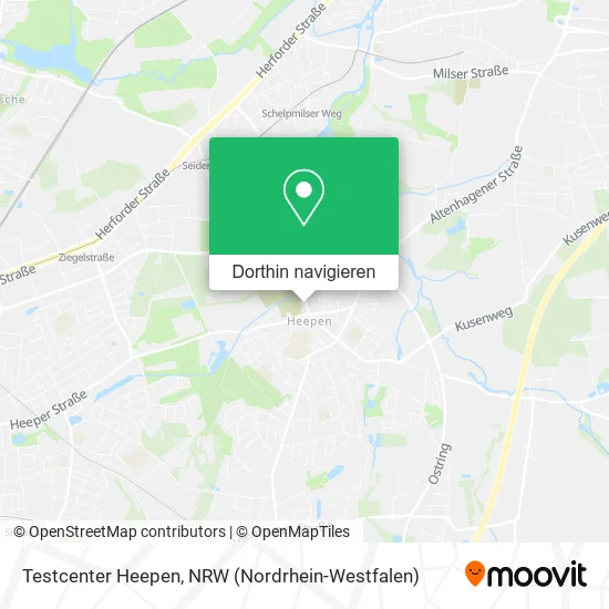 Testcenter Heepen Karte