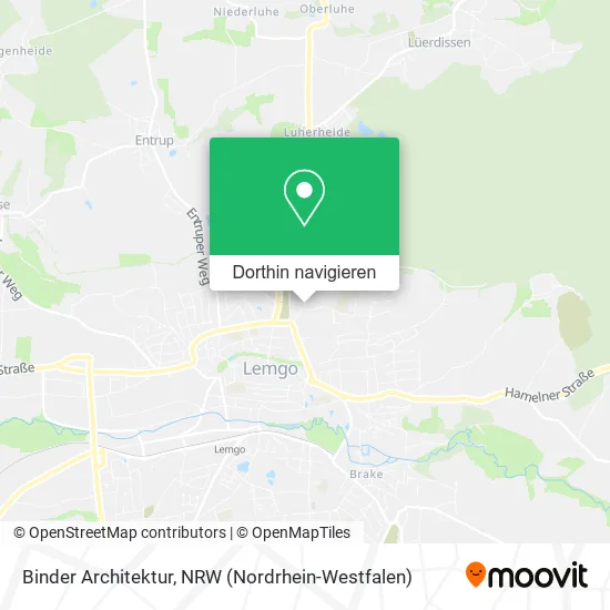 Binder Architektur Karte