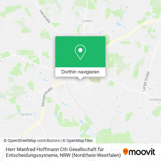 Herr Manfred Hoffmann Cth Gesellschaft für Entscheidungssysteme Karte