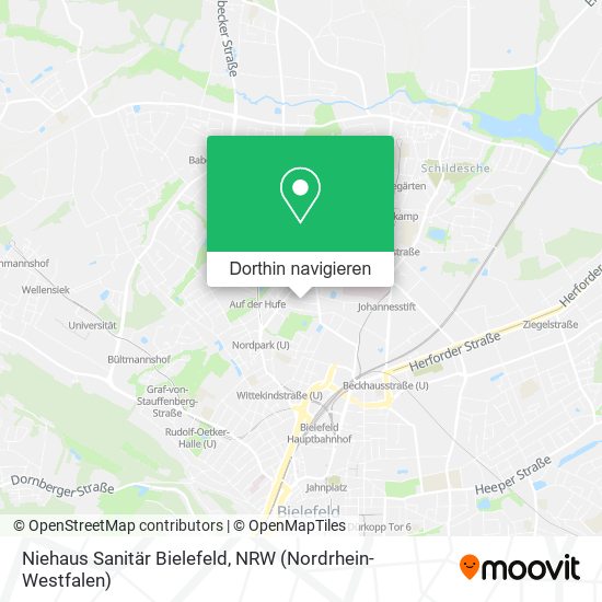 Niehaus Sanitär Bielefeld Karte