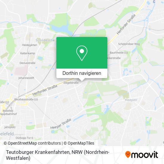 Teutoburger Krankenfahrten Karte