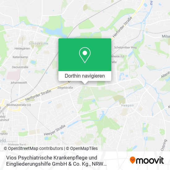 Vios Psychiatrische Krankenpflege und Eingliederungshilfe GmbH & Co. Kg. Karte