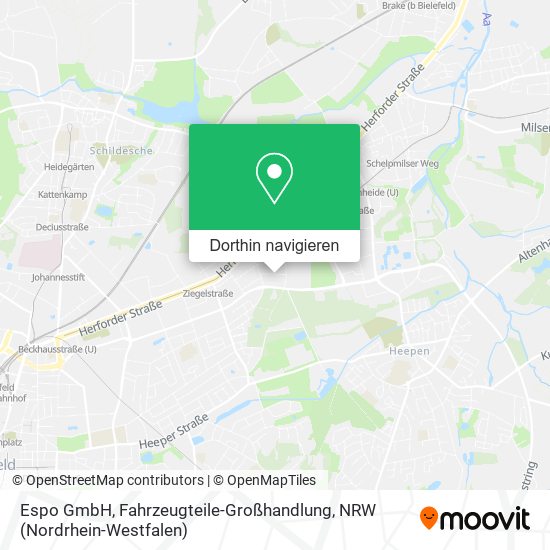 Espo GmbH, Fahrzeugteile-Großhandlung Karte