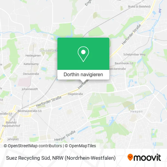 Suez Recycling Süd Karte