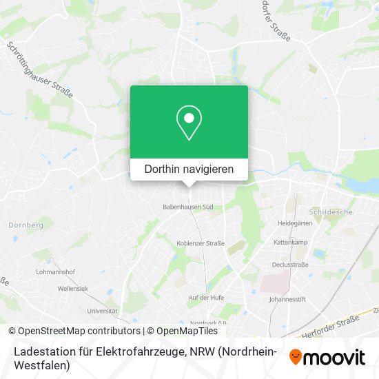 Ladestation für Elektrofahrzeuge Karte