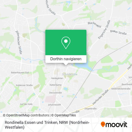 Rondinella Essen und Trinken Karte