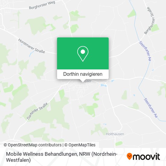 Mobile Wellness Behandlungen Karte