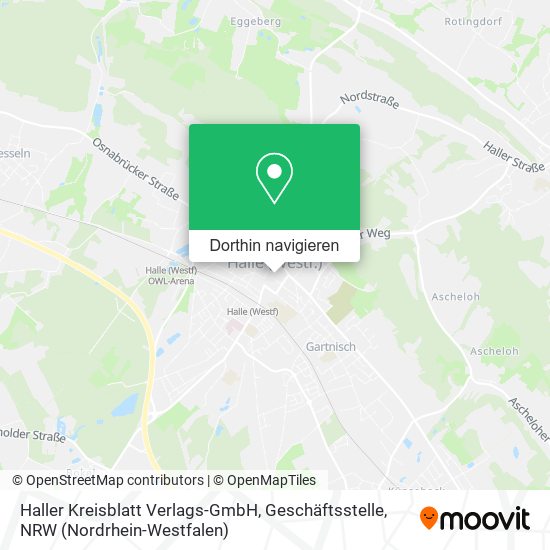 Haller Kreisblatt Verlags-GmbH, Geschäftsstelle Karte