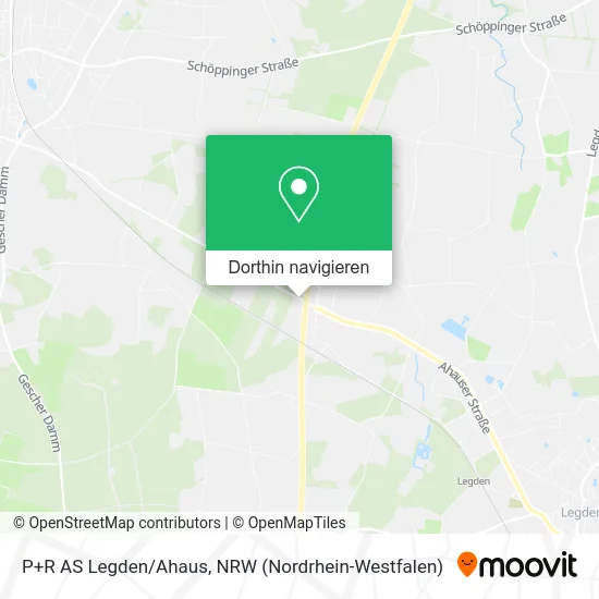 P+R AS Legden/Ahaus Karte