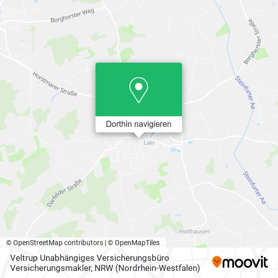 Veltrup Unabhängiges Versicherungsbüro Versicherungsmakler Karte