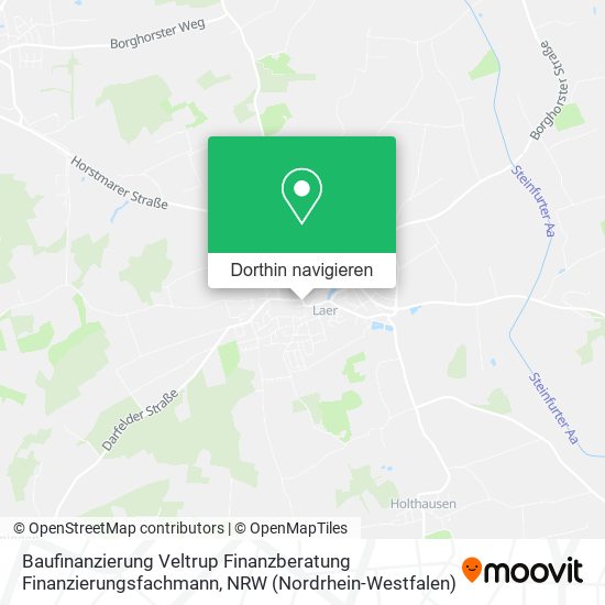 Baufinanzierung Veltrup Finanzberatung Finanzierungsfachmann Karte