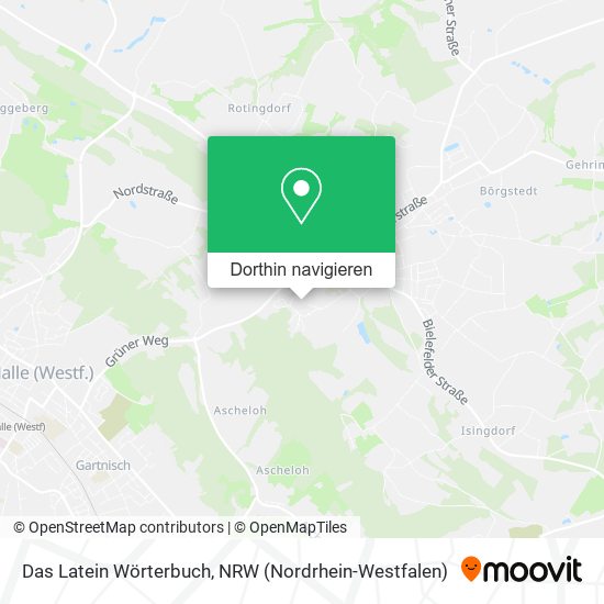 Das Latein Wörterbuch Karte
