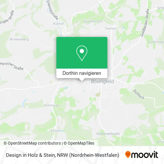 Design in Holz & Stein Karte