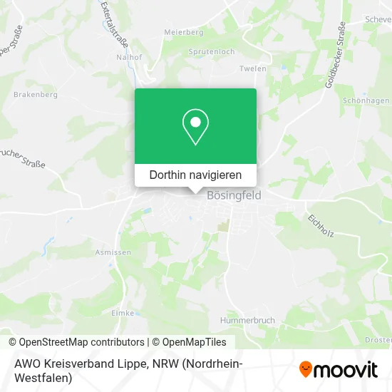 AWO Kreisverband Lippe Karte