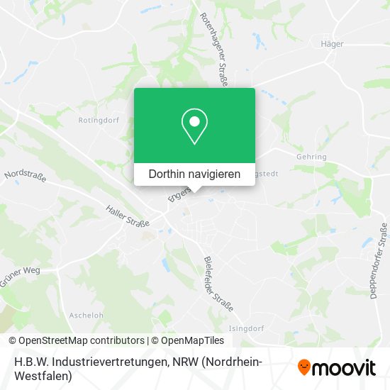 H.B.W. Industrievertretungen Karte