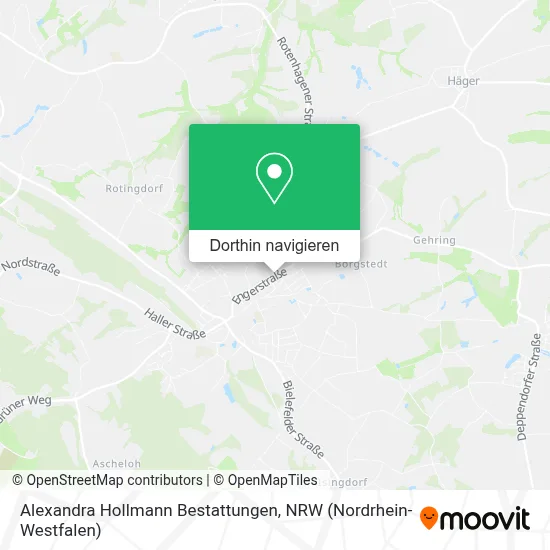 Alexandra Hollmann Bestattungen Karte