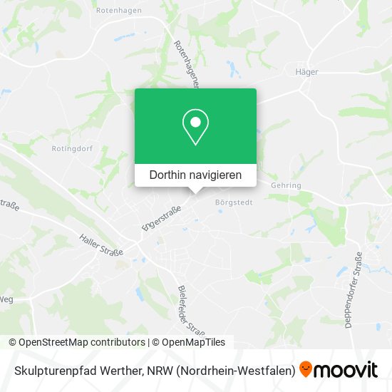 Skulpturenpfad Werther Karte