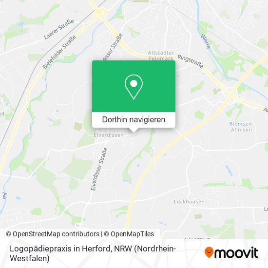 Logopädiepraxis in Herford Karte