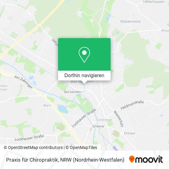 Praxis für Chiropraktik Karte