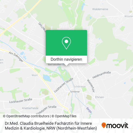 Dr.Med. Claudia Bruelheide Fachärztin für Innere Medizin & Kardiologie Karte