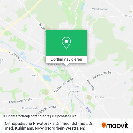 Orthopädische Privatpraxis Dr. med. Schmidt, Dr. med. Kuhlmann Karte