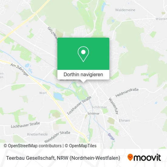 Teerbau Gesellschaft Karte