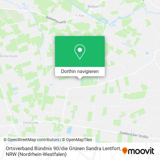 Ortsverband Bündnis 90 / die Grünen Sandra Lentfort Karte